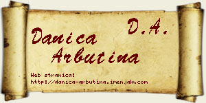 Danica Arbutina vizit kartica